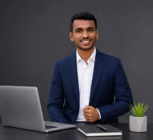 Arif Mia, Local SEO and Google Maps SEO specialist working at a laptop